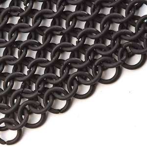 Mail Armor Coif, Blackened