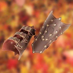 Gothic Leather Vambraces