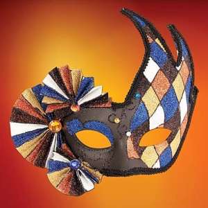 Harlequin Fan Mask