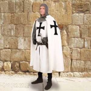 Teutonic Knight's Hooded Cape