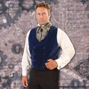Sapphire Velvet Vest