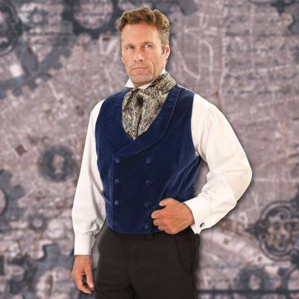 Sapphire Velvet Vest