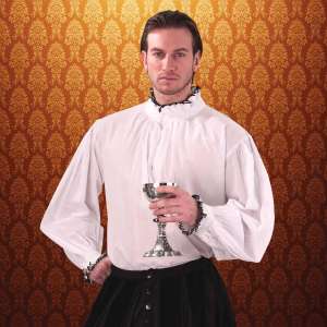 Courtly Ruffle Collar Shirt