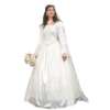 Renaissance Wedding Gown & Veil - Image 2