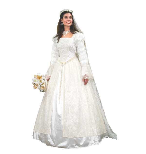 Renaissance Wedding Gown & Veil