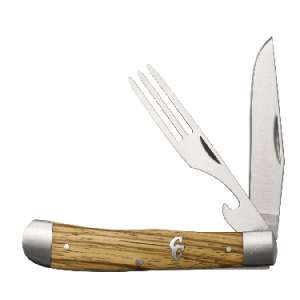 Chuckwagon Pocket Knife with Zebra Wood Handles