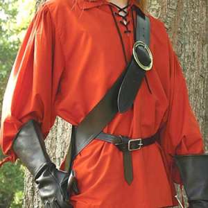 Left Hand European Baldric -  Black