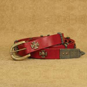Thin Red Knightly Belt