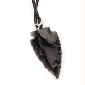 Obsidian Arrowhead Necklace