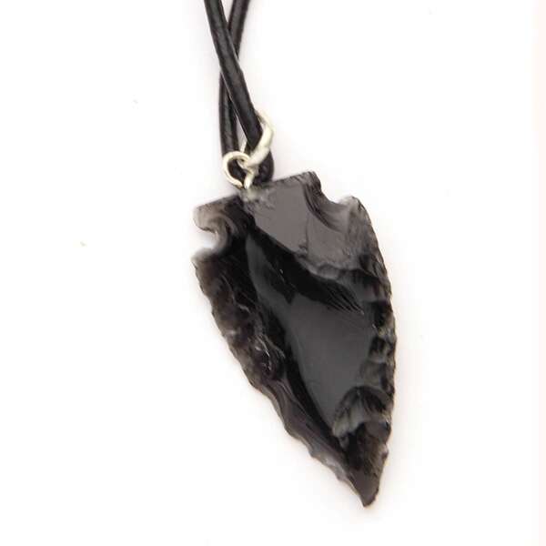 Obsidian Arrowhead Necklace