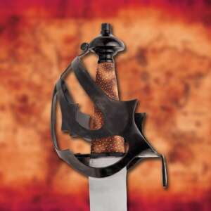 The Corsair Cutlass Barbary Pirate Sword with Leather Scabbard