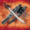The Corsair Cutlass Barbary Pirate Sword with Leather Scabbard - Image 3