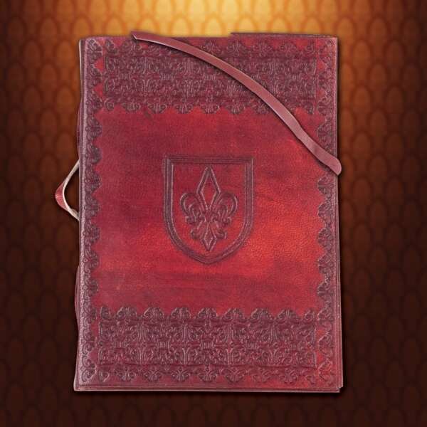 Fleur de Lis Leather Journal