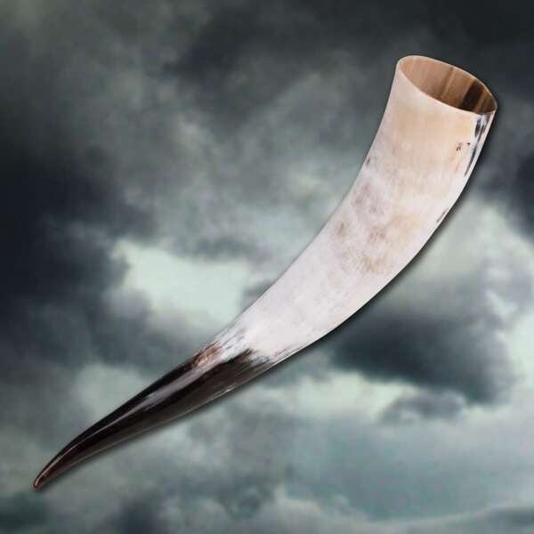 Thor's Oversized Drinking Horn with Stand