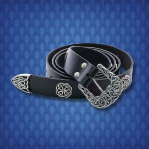 Noble?s Black Leather Belt with Concho's