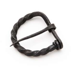 Forged Medieval Belt Buckle Twisted