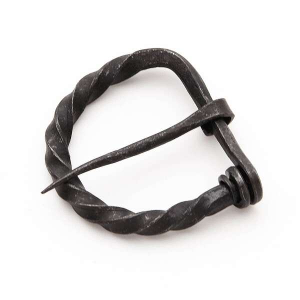 Forged Medieval Belt Buckle Twisted